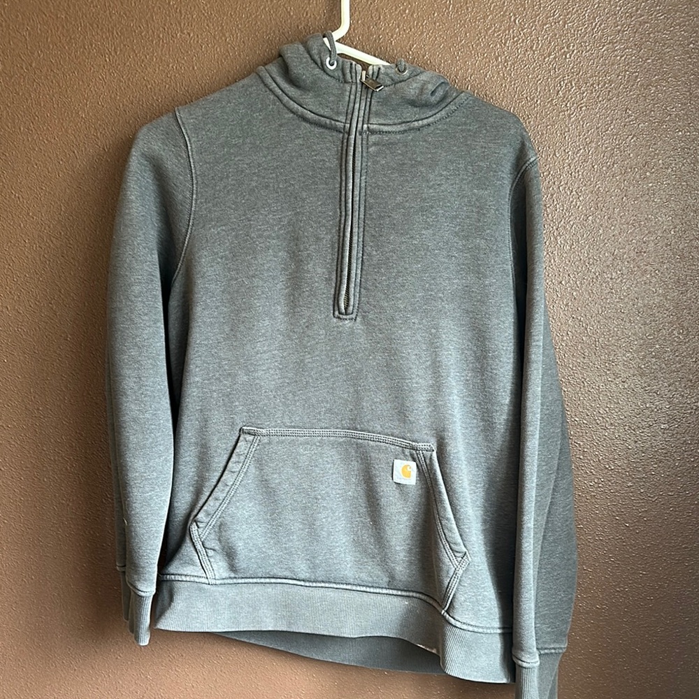Carhartt Charcoal Quarter-Zip Sweatshirt